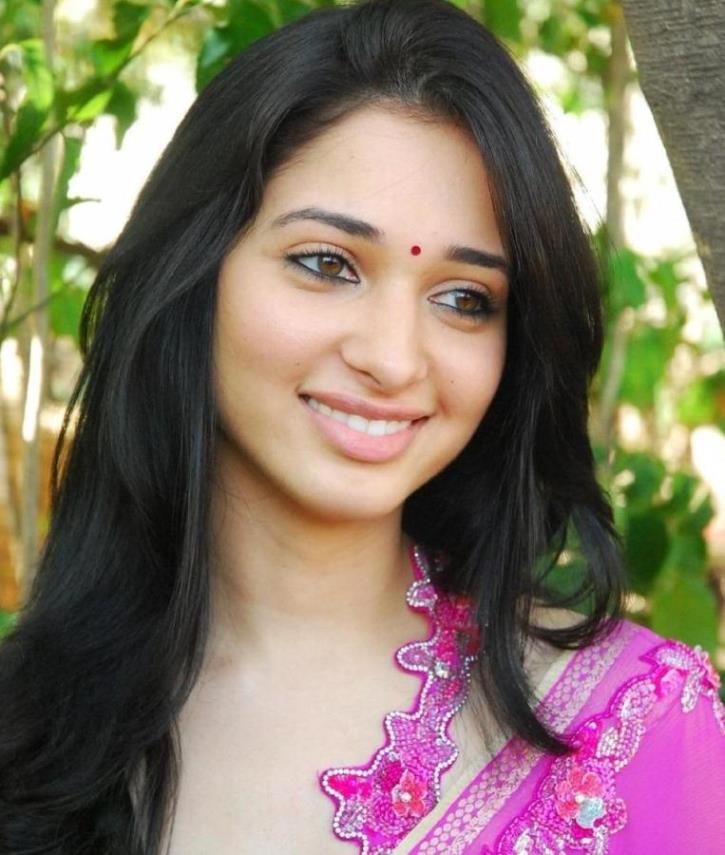 Tamannaah  Latest Photos in Pink Saree