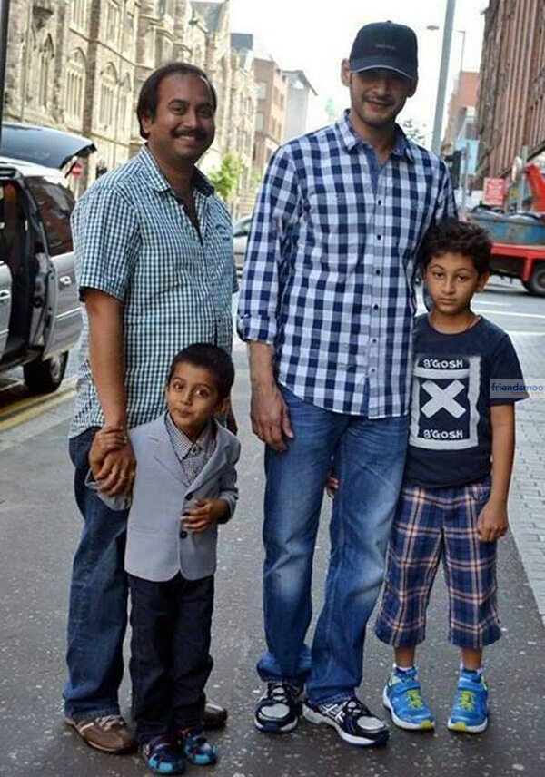 Mahesh Babu with his Son Gautam Krishna in London