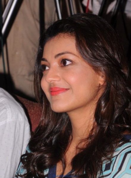 Kajal Aggarwal Tollywood Heroine Latest Photos in Blue Dress