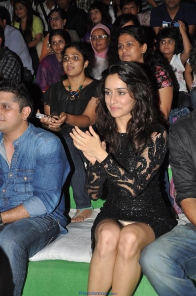 Bollywood Actress Shraddha Kapoor at film AASHIQUI 2 music concert
