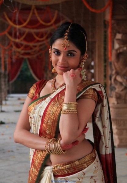 South Indian Actress Sheena Shahabadi Latest Photos in White Saree