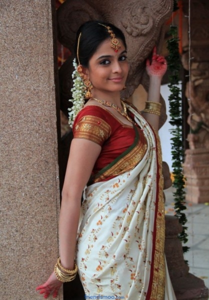 South Indian Actress Sheena Shahabadi Latest Photos in White Saree
