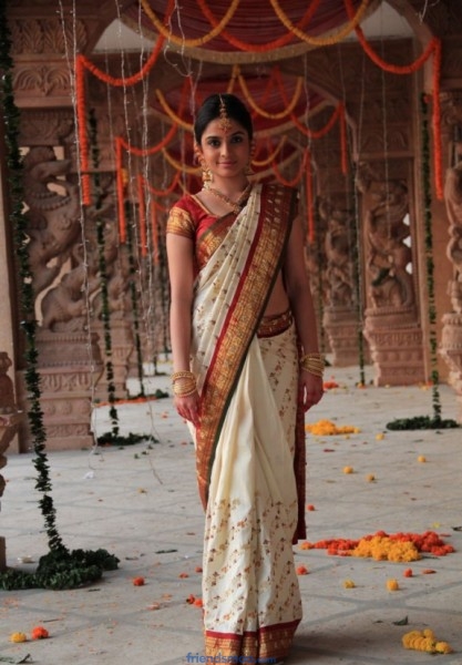 South Indian Actress Sheena Shahabadi Latest Photos in White Saree