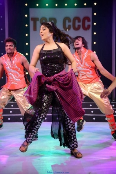 Actress Charmi Kaur Latest Hot Dance Performance photos on Stage at CCCup 2013