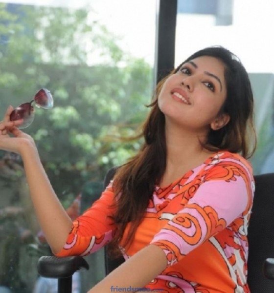 Komal Jha Latest Photos in Orange Dress