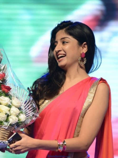 Poonam Kaur Photos in Saree at Aadu Magaadura Bujji Audio Event