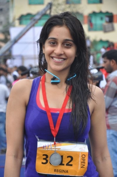 Regina Cassandra Latest Photos from Hyderabad 10K Run