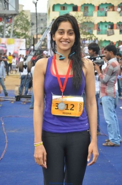 Regina Cassandra Latest Photos from Hyderabad 10K Run