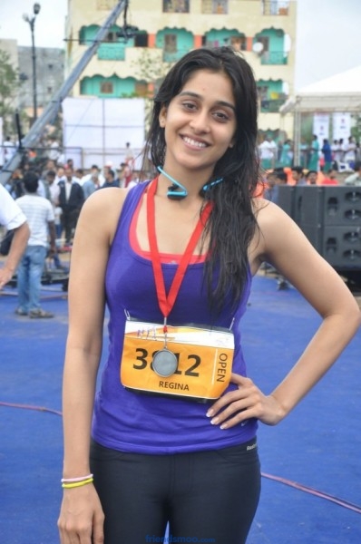 Regina Cassandra Latest Photos from Hyderabad 10K Run
