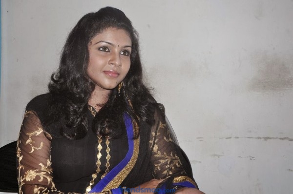 Saranya Nag Latest Photos in Salwar Kameez at Eera Veyil Movie Audio Launch