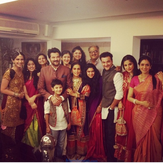 Sonam Kapoor with Family