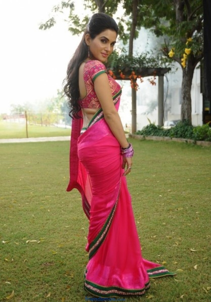 Kavya Singh Latest Photos in Rose Saree.