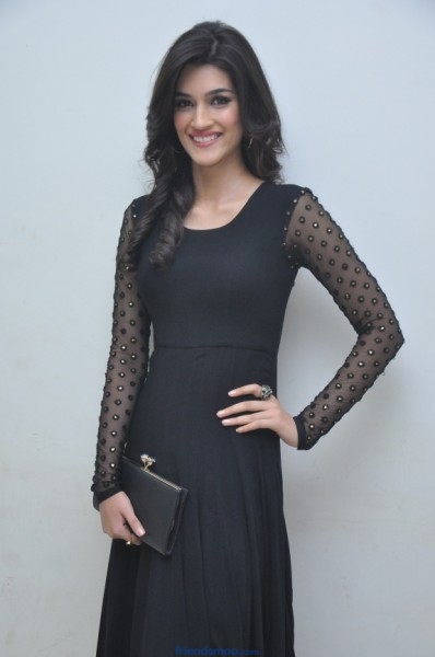 Kriti Sanon Latest Photos in Black Dress at Nenokkadine Audio Launch