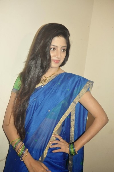 Poonam Kaur Latest Photos in Blue Saree