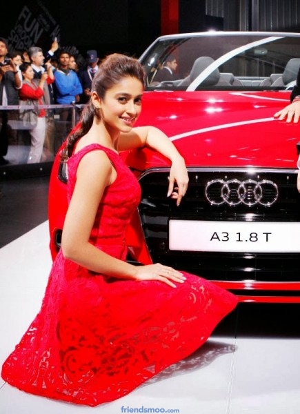 Ileana Latest Photos in Red Dress at Audi A3 Launch.