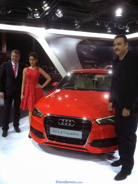Ileana Latest Photos in Red Dress at Audi A3 Launch.