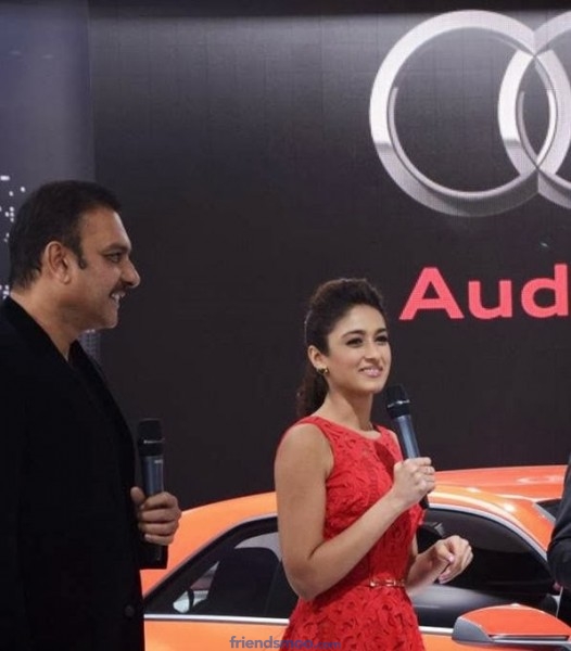 Ileana Latest Photos in Red Dress at Audi A3 Launch.