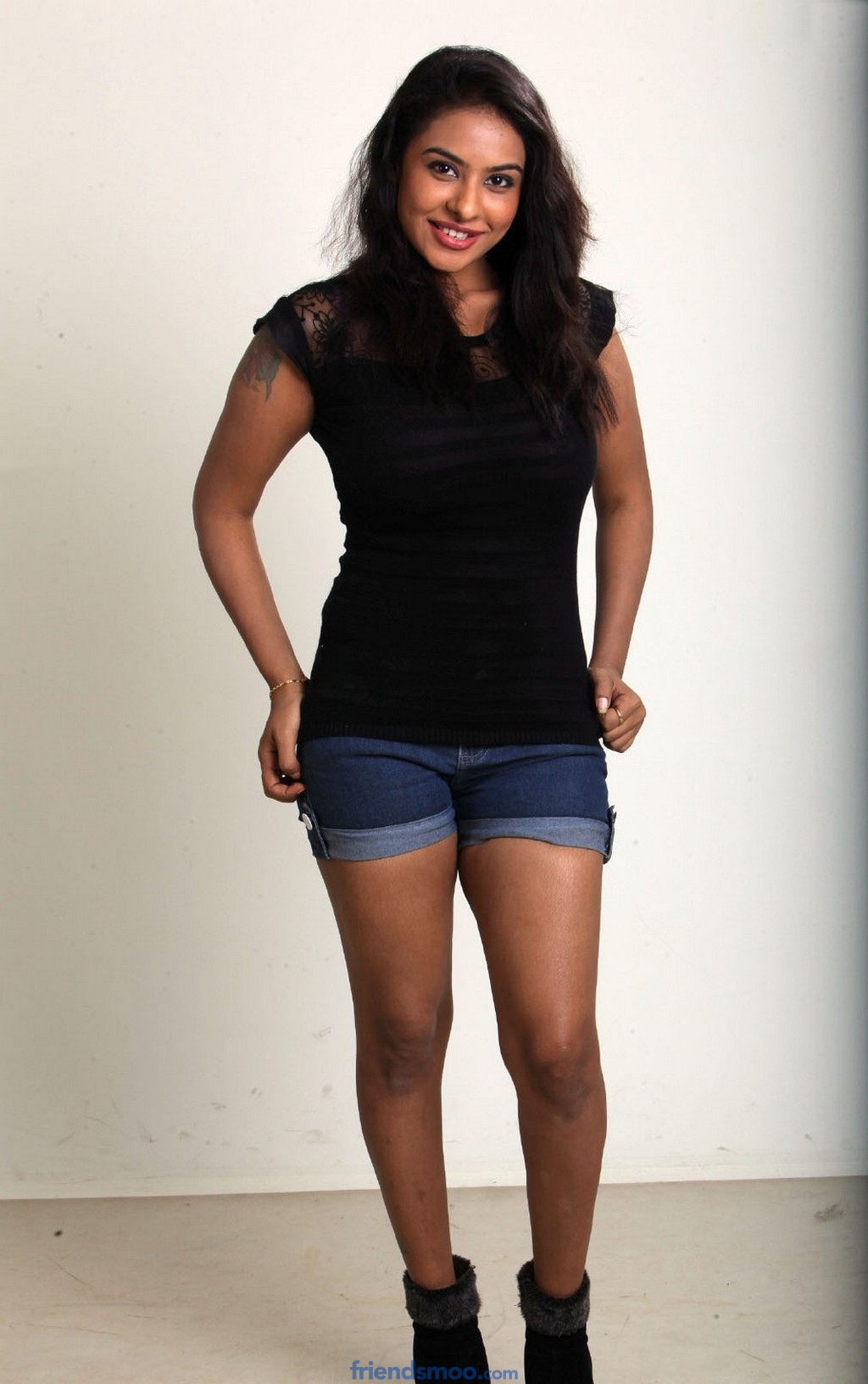 Sri Lekha Latest Hot Photos in Black Dress