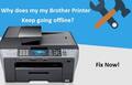 How to fix brother printer keeps going offline? | Brother Suppor