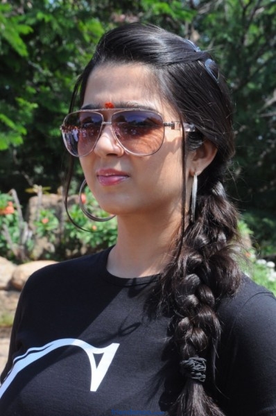 Cute Charmi Latest Photos in Black T-Shirt.
