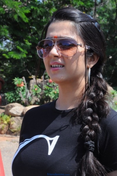 Cute Charmi Latest Photos in Black T-Shirt.