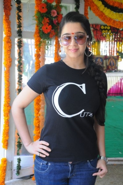 Cute Charmi Latest Photos in Black T-Shirt.