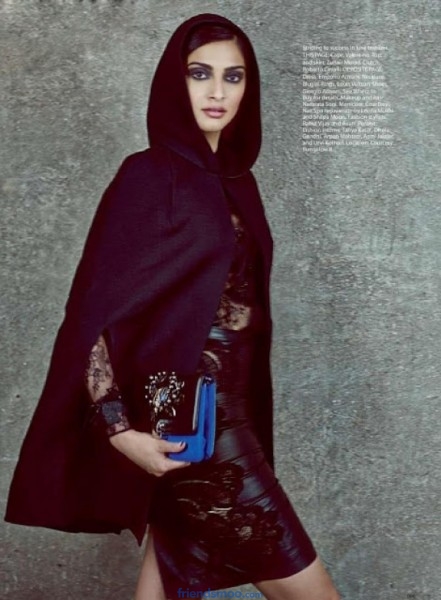 Sonam Kapoor Harpers Bazaar Magazine September 2013 Cover Photos and Photoshoot