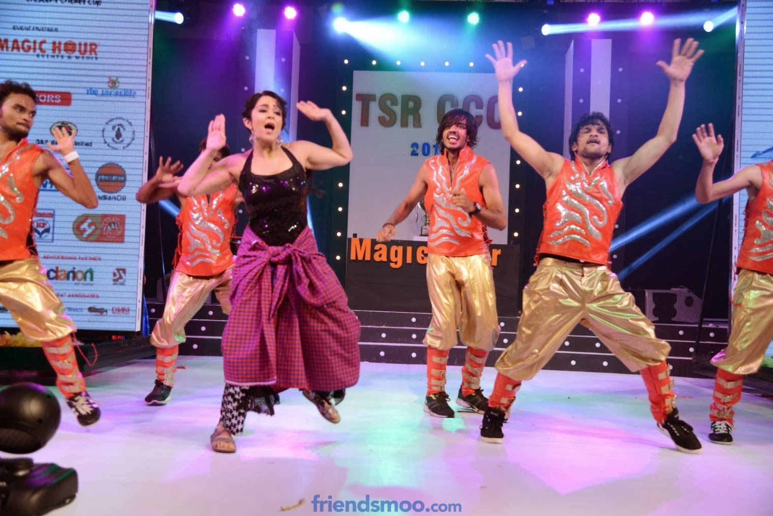 Actress Charmi Kaur Latest Hot Dance Performance photos on Stage at CCCup 2013