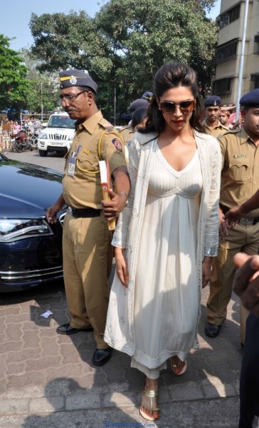 Deepika Padukone Photos in White Dress