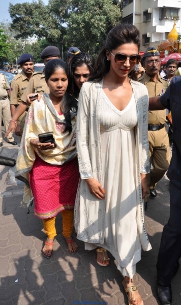 Deepika Padukone Photos in White Dress