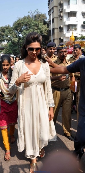 Deepika Padukone Photos in White Dress