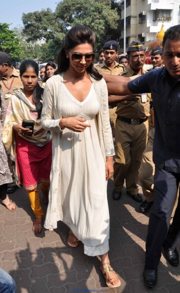 Deepika Padukone Photos in White Dress