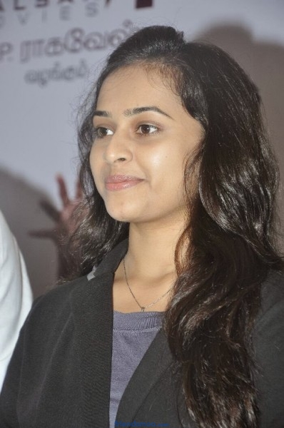 Sri Divya Latest Photos in Black Dress at Pencil Movie Press Meet