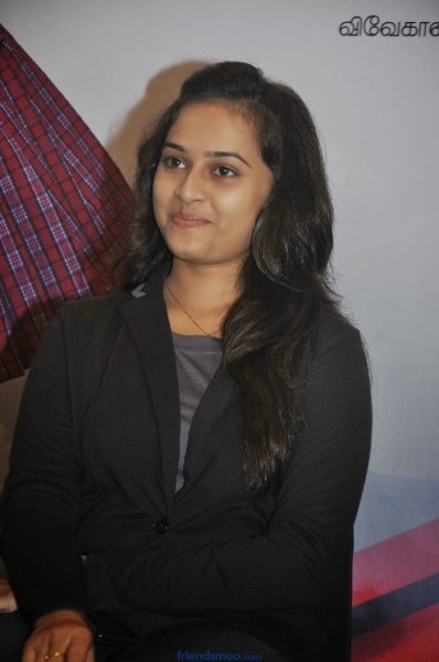 Sri Divya Latest Photos in Black Dress at Pencil Movie Press Meet