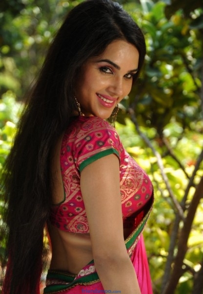 Kavya Singh Latest Photos in Rose Saree.