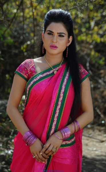 Kavya Singh Latest Photos in Rose Saree.