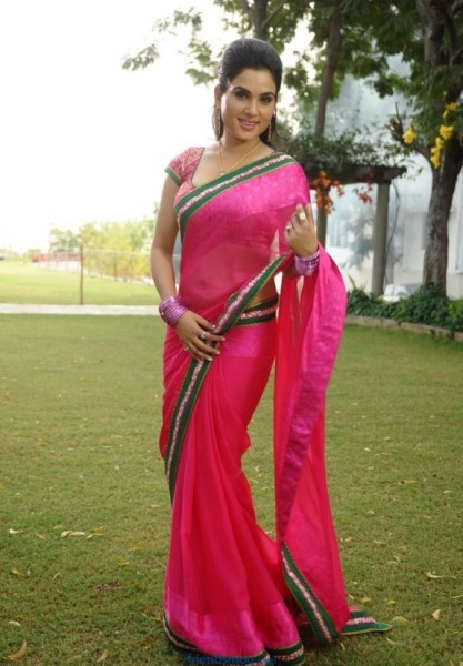 Kavya Singh Latest Photos in Rose Saree.