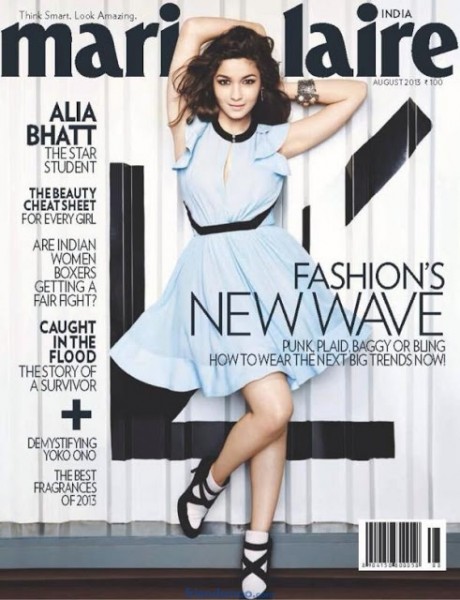 Alia Bhatt Cover Page for Marie Claire August Edition - Bollywood - Friendsmoo