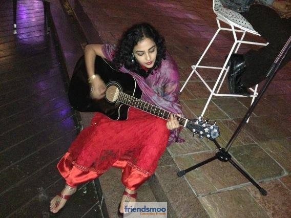 Unseen Pic of Nithya Menen with Guitar